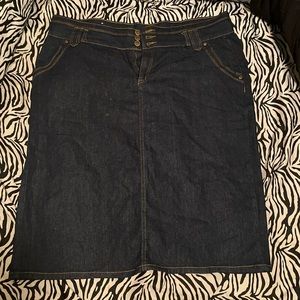Dark Blue Jean Skirt